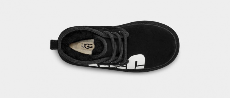 Ugg Neumel Broken Logo Stövlar Barn Svarta | Sverige-65719