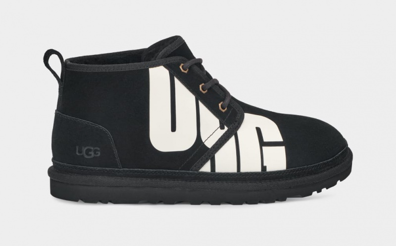 Ugg Neumel Broken Logo Stövlar Herr Svarta | Sverige-59428