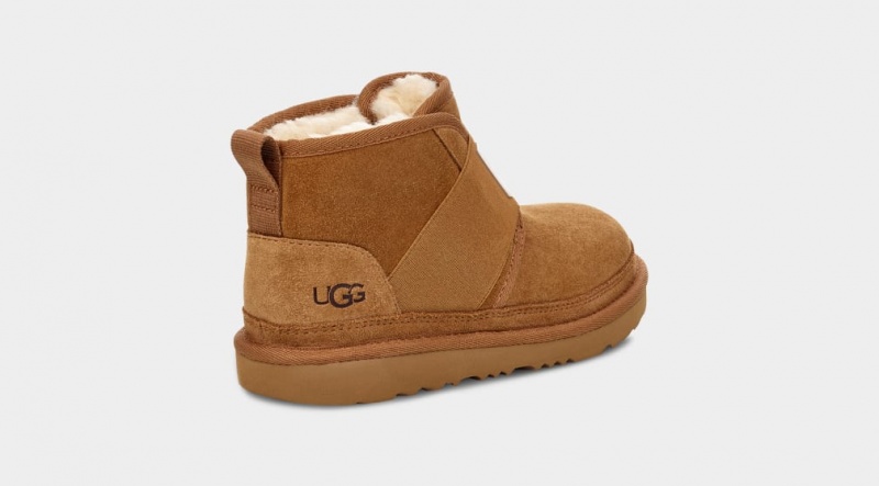 Ugg Neumel II Tryck Logo Stövlar Barn Bruna | Sverige-61895