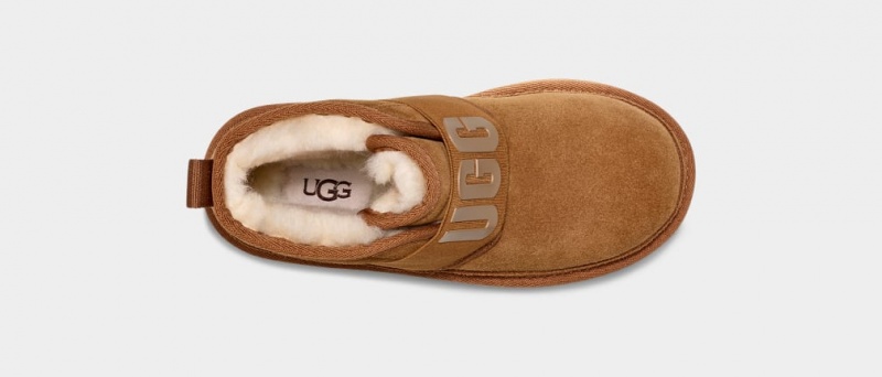 Ugg Neumel II Tryck Logo Stövlar Barn Bruna | Sverige-61895