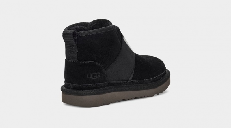 Ugg Neumel II Tryck Logo Stövlar Barn Svarta | Sverige-19784