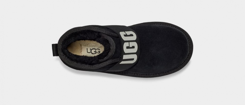 Ugg Neumel II Tryck Logo Stövlar Barn Svarta | Sverige-19784