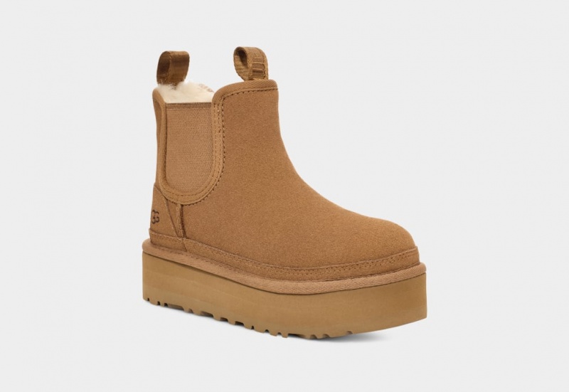 Ugg Neumel Platform Chelsea Stövlar Barn Bruna | Sverige-69834