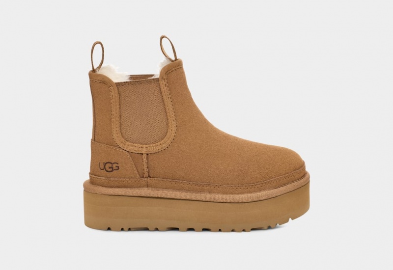 Ugg Neumel Platform Chelsea Stövlar Barn Bruna | Sverige-69834