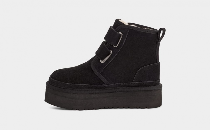 Ugg Neumel Platform Stövlar Barn Svarta | Sverige-94862