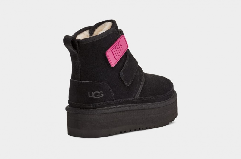 Ugg Neumel Platform Stövlar Barn Svarta | Sverige-94862