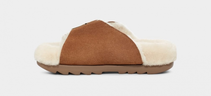 Ugg Outslide Spännen Badtofflor Tofflor Dam Bruna | Sverige-83769