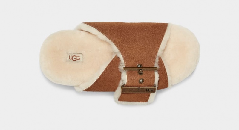 Ugg Outslide Spännen Badtofflor Tofflor Dam Bruna | Sverige-83769