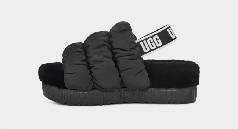 Ugg Scrunchita Tofflor Dam Svarta | Sverige-46751