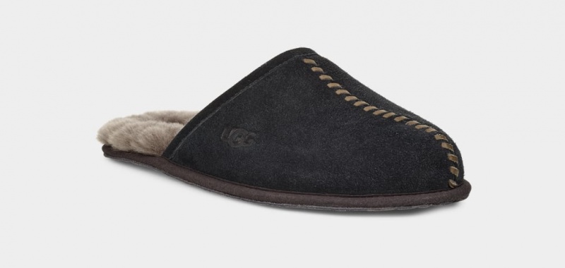 Ugg Scuff Deco Mocka Tofflor Herr Svarta | Sverige-08713