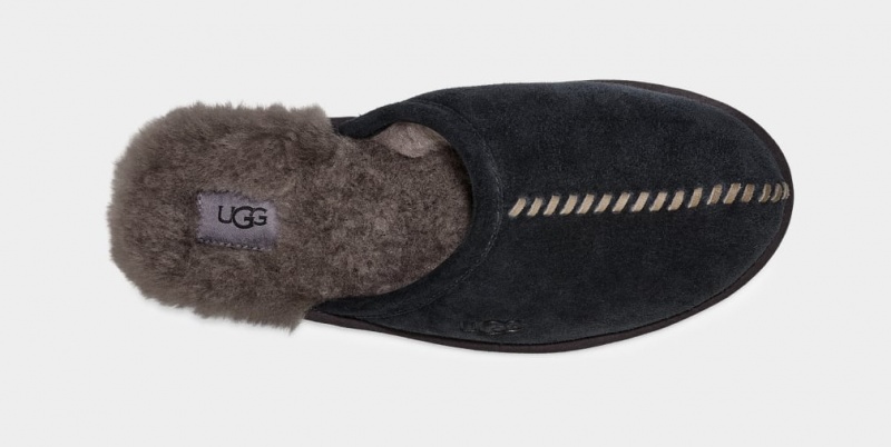 Ugg Scuff Deco Mocka Tofflor Herr Svarta | Sverige-08713