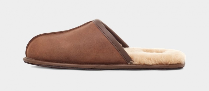 Ugg Scuff Läder Tofflor Herr Bruna | Sverige-41603