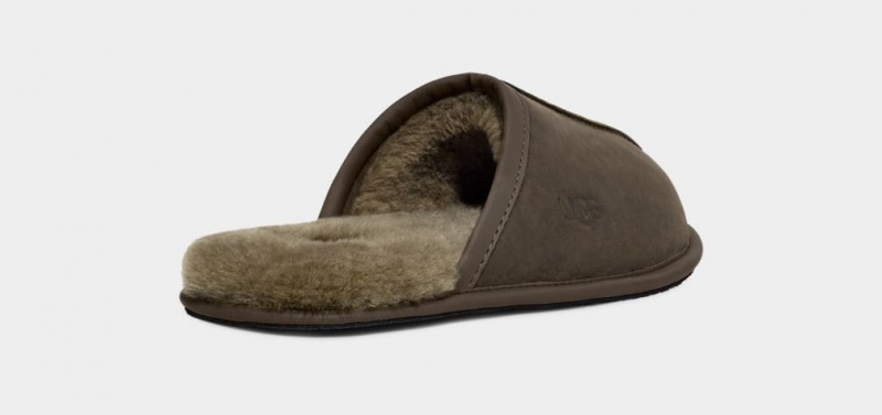 Ugg Scuff Läder Tofflor Herr Olivgröna | Sverige-78625