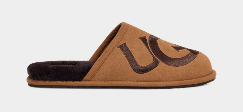 Ugg Scuff Logo II Tofflor Herr Bruna | Sverige-51390