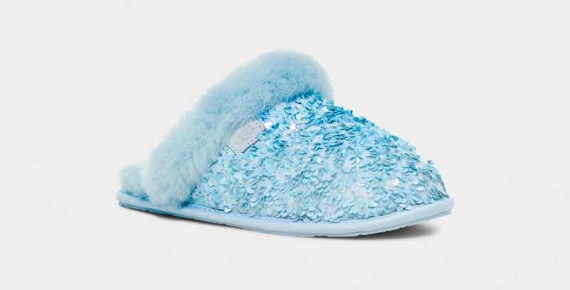 Ugg Scuffette II Tjock Sequin Tofflor Dam Turkos | Sverige-49103