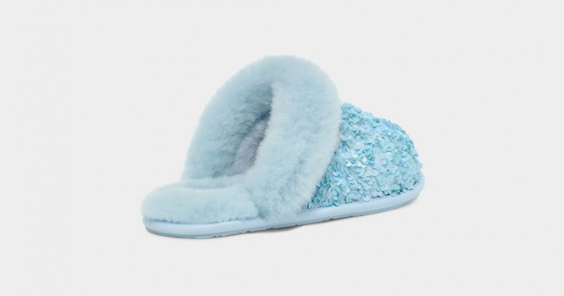 Ugg Scuffette II Tjock Sequin Tofflor Dam Turkos | Sverige-49103