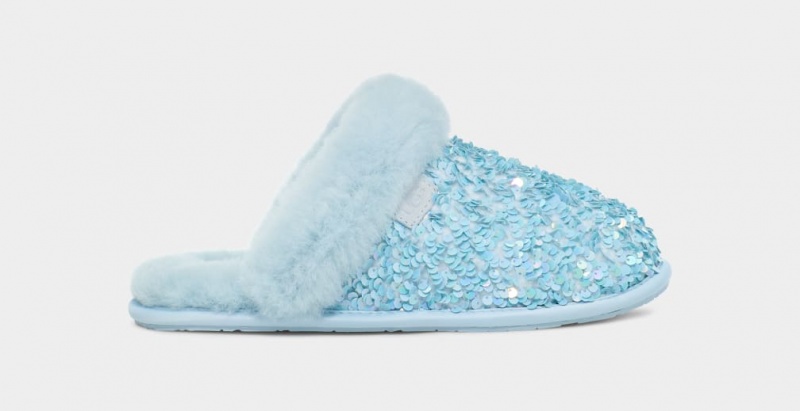 Ugg Scuffette II Tjock Sequin Tofflor Dam Turkos | Sverige-49103