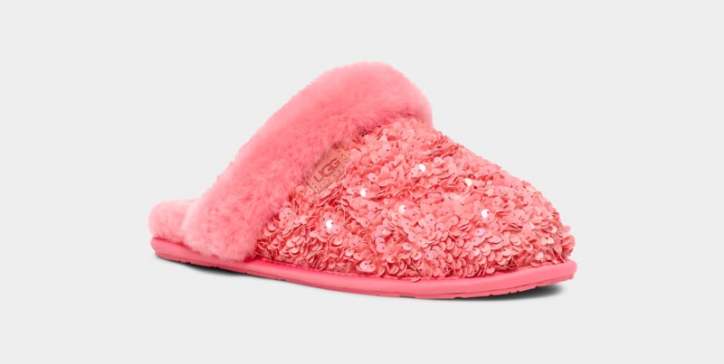 Ugg Scuffette II Tjock Sequin Tofflor Dam Rosa | Sverige-37968