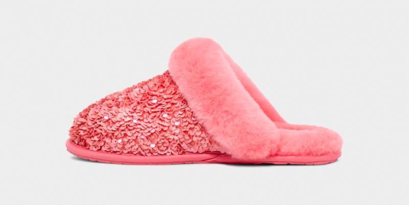 Ugg Scuffette II Tjock Sequin Tofflor Dam Rosa | Sverige-37968