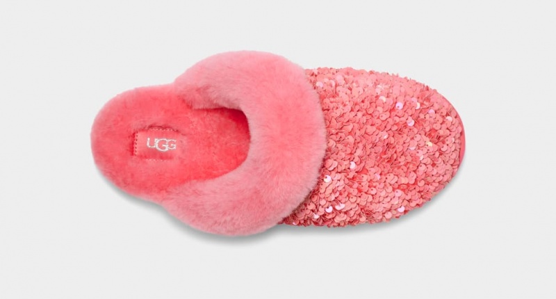 Ugg Scuffette II Tjock Sequin Tofflor Dam Rosa | Sverige-37968