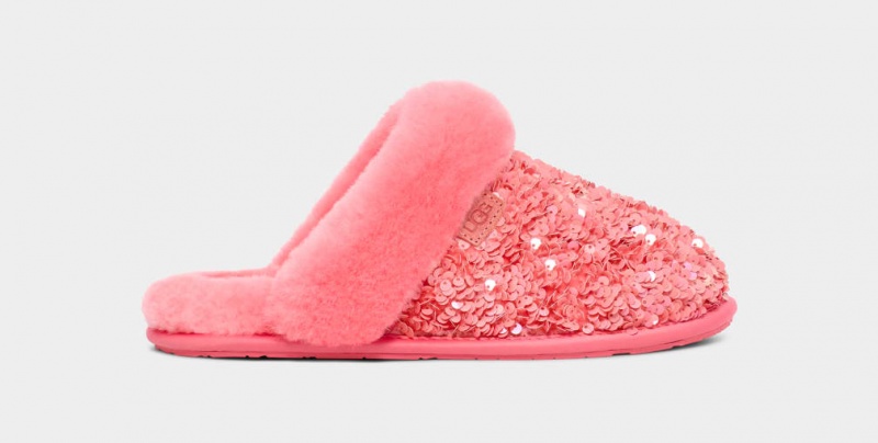 Ugg Scuffette II Tjock Sequin Tofflor Dam Rosa | Sverige-37968