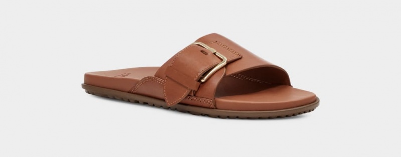 Ugg Solivan Spännen Badtofflor Sandaler Dam Bruna | Sverige-72814