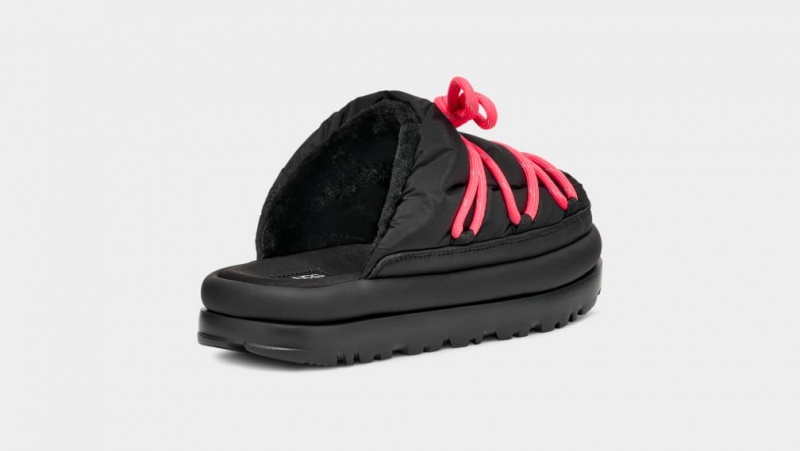 Ugg Spaceslider Tech Badtofflor Tofflor Dam Svarta | Sverige-07621