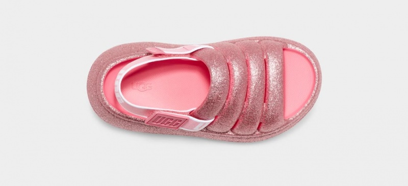 Ugg Sport Yeah Glitter Sandaler Barn Rosa | Sverige-95417