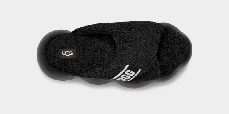 Ugg Sugarcloud Badtofflor Sandaler Dam Svarta | Sverige-08459