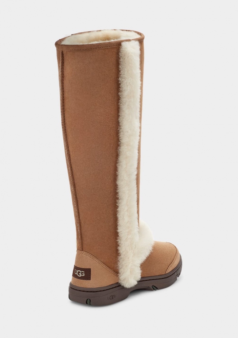 Ugg Sunburst Extra Höga Stövlar Dam Bruna | Sverige-03915