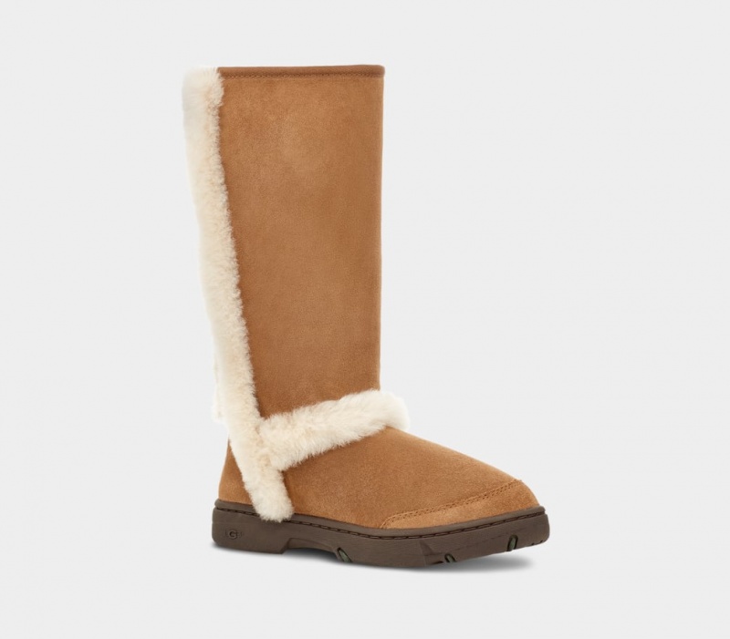 Ugg Sunburst Höga Stövlar Dam Bruna | Sverige-68572