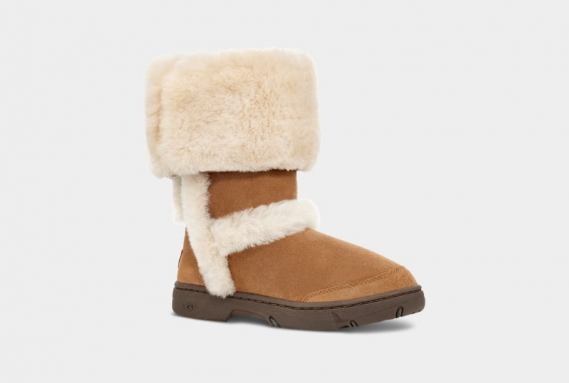 Ugg Sunburst Höga Stövlar Dam Bruna | Sverige-68572