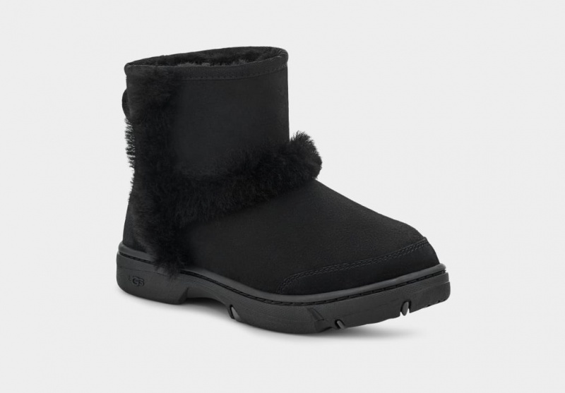 Ugg Sunburst Mini Stövlar Dam Svarta | Sverige-49657