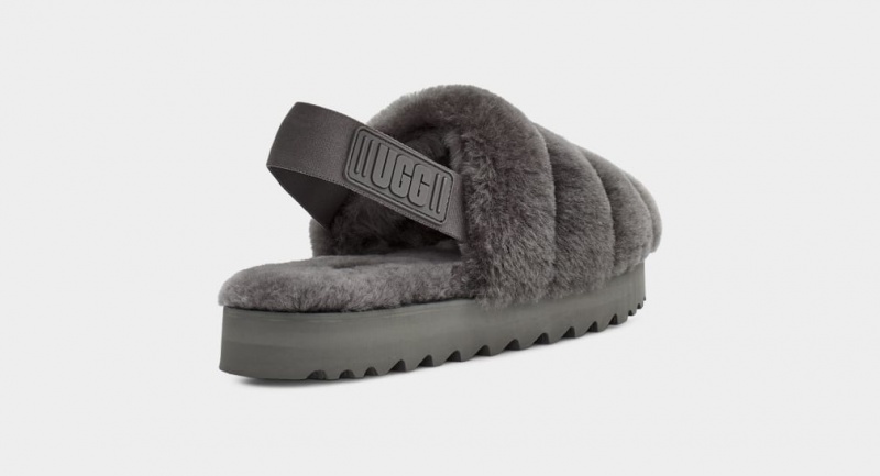 Ugg Super Fluff Tofflor Dam Grå | Sverige-81543