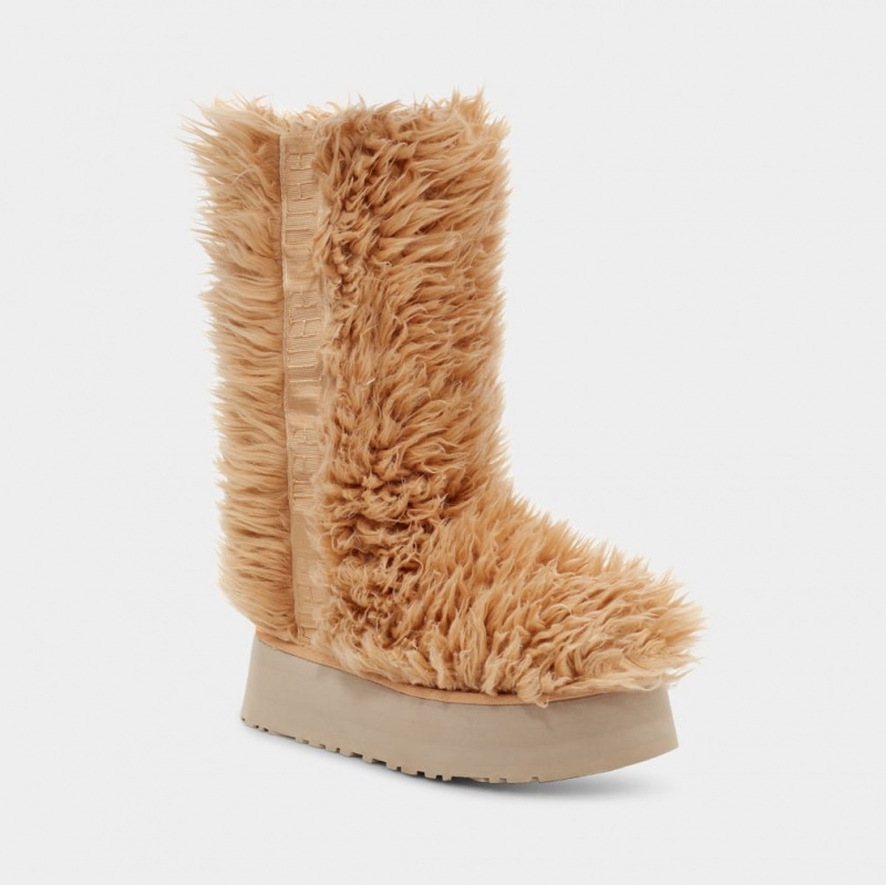 Ugg Sustainable Fluff Momma Höga Stövlar Dam Bruna | Sverige-61328