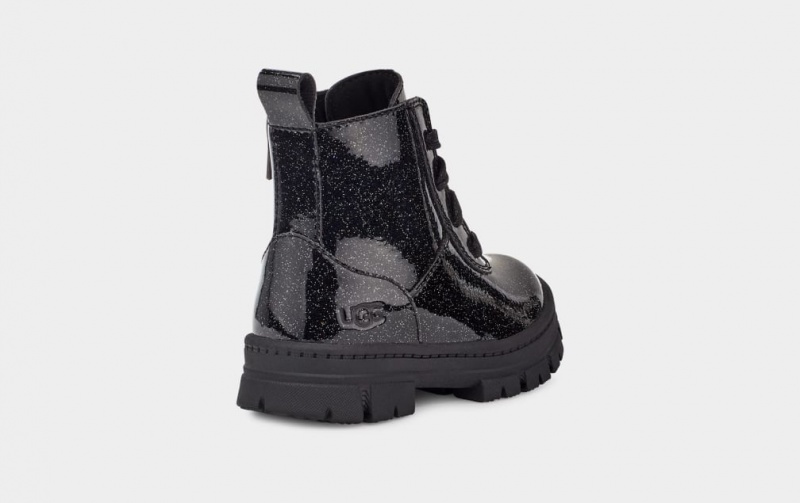 Ugg Toddler Ashton Spets Up Glitter Stövlar Barn Svarta | Sverige-92561