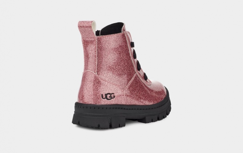 Ugg Toddler Ashton Spets Up Glitter Stövlar Barn Rosa | Sverige-08243