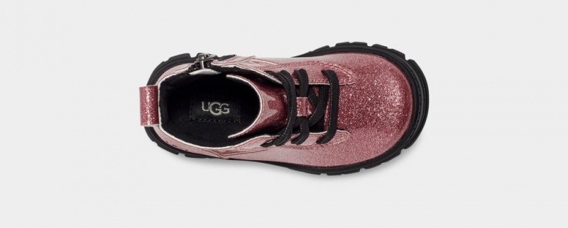 Ugg Toddler Ashton Spets Up Glitter Stövlar Barn Rosa | Sverige-08243