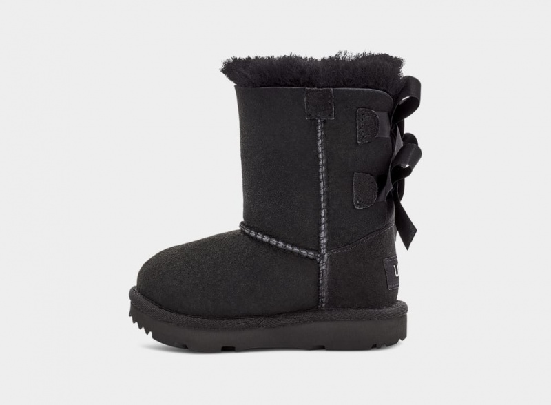 Ugg Toddler Bailey Bow II Stövlar Barn Svarta | Sverige-28639