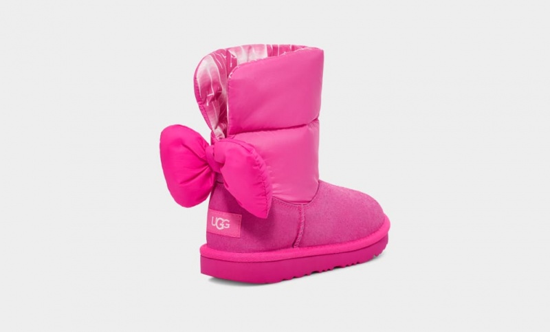 Ugg Toddler Bailey Bow Maxi Stövlar Barn Rosa | Sverige-84159