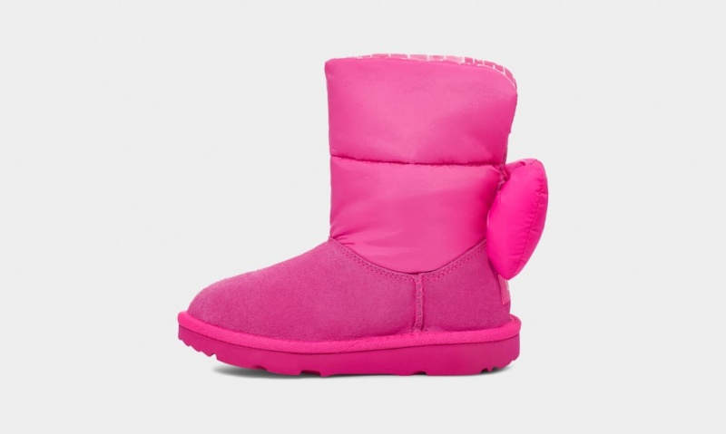 Ugg Toddler Bailey Bow Maxi Stövlar Barn Rosa | Sverige-84159