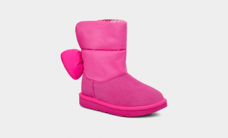 Ugg Toddler Bailey Bow Maxi Stövlar Barn Rosa | Sverige-84159