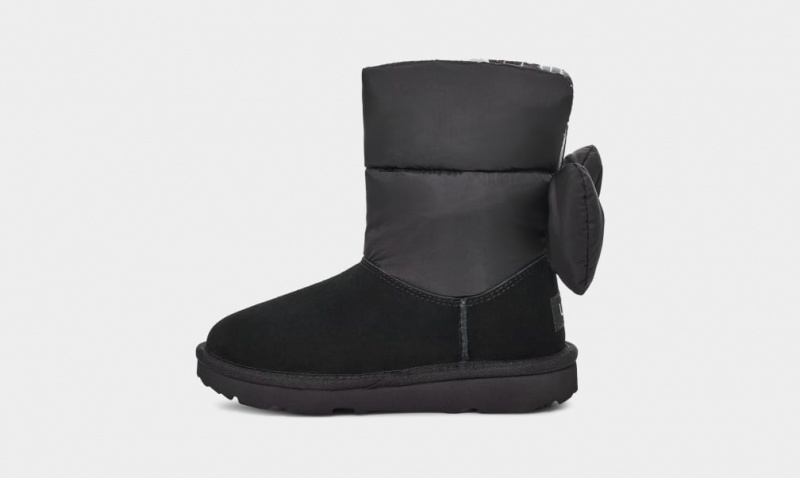 Ugg Toddler Bailey Bow Maxi Stövlar Barn Svarta | Sverige-47281