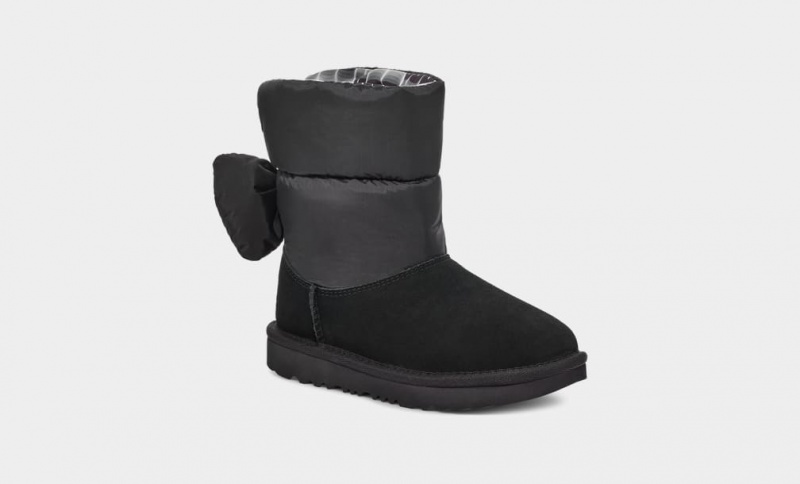 Ugg Toddler Bailey Bow Maxi Stövlar Barn Svarta | Sverige-47281