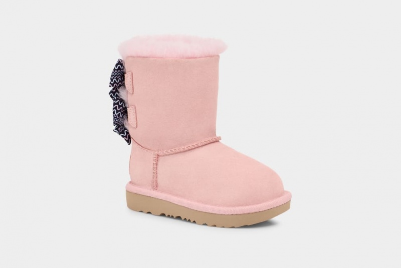 Ugg Toddler Bailey Bow Squiggles Stövlar Barn Rosa | Sverige-70186