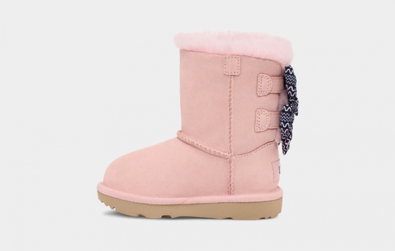 Ugg Toddler Bailey Bow Squiggles Stövlar Barn Rosa | Sverige-70186