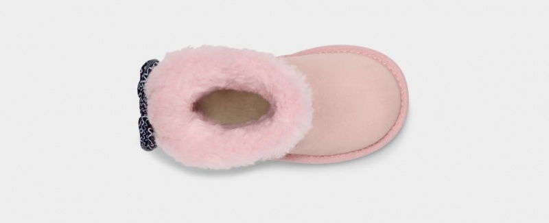 Ugg Toddler Bailey Bow Squiggles Stövlar Barn Rosa | Sverige-70186