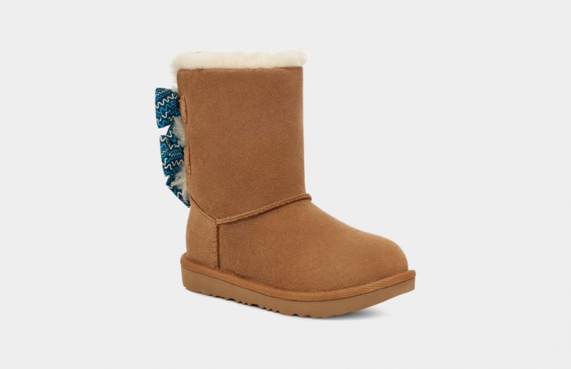 Ugg Toddler Bailey Bow Squiggles Stövlar Barn Bruna | Sverige-41280