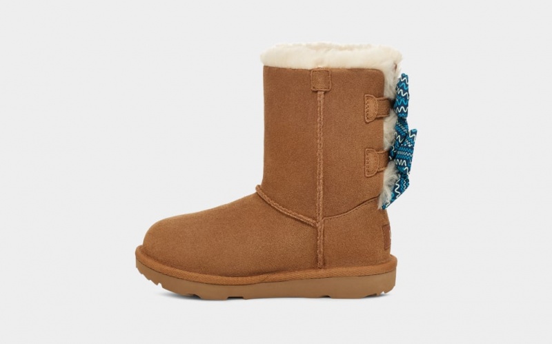 Ugg Toddler Bailey Bow Squiggles Stövlar Barn Bruna | Sverige-41280