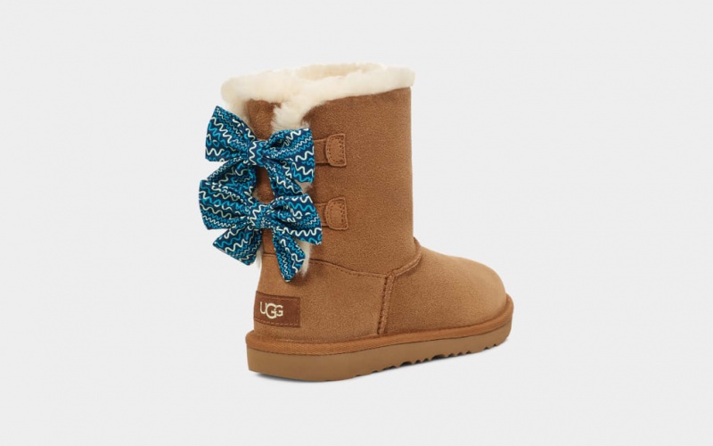 Ugg Toddler Bailey Bow Squiggles Stövlar Barn Bruna | Sverige-41280